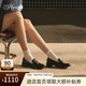 73Hours難哄章若楠同款女鞋風(fēng)笛樂(lè)章25春夏新款厚底牛皮英倫樂(lè)福鞋小皮鞋 黑色 【章若楠/關(guān)曉彤/趙今麥同款】 37