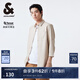 杰克·瓊斯（JACK&JONES）男裝七分袖襯衫男潮流外穿內(nèi)搭休閑純棉襯衣長兩穿春秋衣服 C13 牛津沙 常規(guī) C13 牛津沙 M 175