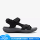 其樂（Clarks）夏季新款女鞋涼鞋沙灘鞋透氣柔軟舒適百搭外穿媽媽禮物運(yùn)動涼鞋女 黑色 37