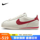 耐克NIKE女子休閑鞋板鞋阿甘鞋CORTEZ新年紅運動鞋F(xiàn)Z5167-133帆白38