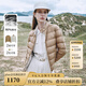SCOFIELD【90%鵝絨】女輕薄美拉德縫雙面穿短款羽絨服秋冬新 米色（爆款加單） M 165