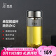 希諾單層玻璃杯男家用辦公泡茶杯子過(guò)濾車(chē)載水杯XN-7716本色 430mL