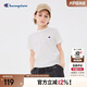 Champion冠軍男女童短袖T恤2025夏季新款大小童親子裝C標(biāo)基礎(chǔ)純色兒童上衣