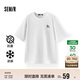 森馬（Semir）【多彩涼感T】短袖t恤女夏中長(cháng)款寬松舒適刺繡上衣109324100007