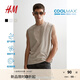 H&M男裝背心秋季運(yùn)動(dòng)健身涼感COOLMAX?運(yùn)動(dòng)坎肩無(wú)袖t恤1071837 白色 M 175/100