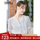 百圖（betu）betu百圖女裝百搭白襯衫法式設(shè)計(jì)感襯衣女短袖襯衫女2204T31 白色 L