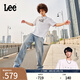 Lee【張凌赫代言】25新品EasyRider寬松中腰闊腿淺藍(lán)男牛仔褲潮流 淺藍(lán)色 30