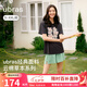 ubras劉雯同款25年新品睡衣女款云棉草本情侶家居服男士短袖短褲 女款-黑巧克力色 【劉雯同款】 XL