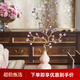 美克·美家Rehome天然紫水晶樹冰裂紋陶瓷葫蘆紫氣東來擺件客廳裝飾 福祿紫水晶擺件