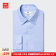 優(yōu)衣庫男裝高性能修身防皺襯衫/長(cháng)袖襯衣商務(wù)通勤477998 477998/60淺藍色 M /170/92A