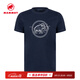 猛犸象（MAMMUT）Core 男士戶外運(yùn)動(dòng)經(jīng)典短袖圓領(lǐng)全棉T恤 深海藍(lán)色 M