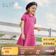 戴維貝拉女童裙子兒童連衣裙夏裝女大童網(wǎng)球裙夏季Polo裙運動