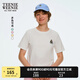 Teenie Weenie小熊T恤女2025年夏季新款潮流活力亮色休閑圓領(lǐng)短袖T恤上衣女 象牙白 XS