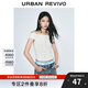 UR2025春季新款女裝氣質(zhì)魅力一字領(lǐng)短款修身T恤UYY450100 本白 L