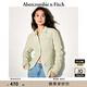 ABERCROMBIE & FITCH女裝25春夏經(jīng)典小麋鹿亞麻混紡歐若風(fēng)通勤長(zhǎng)袖襯衫KI140-5081 綠色條紋 S (165/92A)