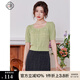 固執（OBSTINATE）夏款女年新款法式氣質(zhì)方領(lǐng)短袖針織衫上裝43132MY08099 軍綠色 160/80A/S
