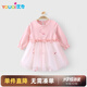 優(yōu)奇嬰兒連衣裙春秋裝洋氣女童公主裙秋季女寶寶長(zhǎng)袖裙子小童蓬蓬紗裙