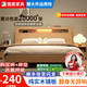 圖柔【順豐閃發(fā)】床實(shí)木床現(xiàn)代簡約雙人床主臥大床單人床出租床 單床【促銷款】 1.5*2米 框架結(jié)構(gòu)