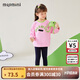 MQDMINI[立體玩偶小怪]童裝女童套裝兒童衛衣打底褲兩件套時(shí)尚甜美套裝