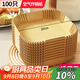 SHUANG YU方形空氣炸鍋專(zhuān)用紙20cm*100只硅油紙盤(pán)托紙碗適用于5L以上