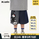 馬·拉丁（M.Latin）馬拉丁童裝兒童褲子25夏裝新款男小童可愛(ài)藝術(shù)家印花牛仔中褲