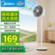 美的（Midea）家用空氣循環(huán)扇電風(fēng)扇落地式節(jié)能柔風(fēng)小風(fēng)扇/大風(fēng)力強風(fēng)臺式臥室輕音臺扇/香薰搖頭落地扇 GAH20AC