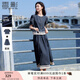 香影純棉牛仔套裝女2025夏裝新款減齡一整套穿搭復(fù)古半身裙兩件套 藍(lán)色 XL 170/92A/125-140斤