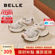 百麗七夕禮物厚底舒適老爹鞋女新款輕量運(yùn)動(dòng)休閑鞋B4P1DCM4 少女粉 38