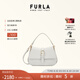 芙拉（FURLA）【七夕禮物】【明星同款】FURLA芙拉FLOW牛皮迷你女士手提斜挎包 棉花糖白