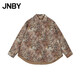 江南布衣（JNBY）【商場(chǎng)同款】25秋新品棉衣印花襯衫式寬松翻領(lǐng)外套女5P9B12880