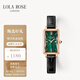 LOLA ROSE羅拉玫瑰小綠表女士手表女士生日禮物女生節(jié)日禮物送女友