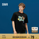 森馬（Semir）瘋狂動(dòng)物城短袖T恤男2025夏季情侶卡通印花上衣潮流109325100208