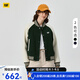 CAT卡特新品女士休閑百搭插肩袖棒球美式短款?yuàn)A克棉服商場(chǎng)同款 暗綠色 L