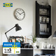 宜家（IKEA）PUGG普格掛鐘客廳時鐘簡約現(xiàn)代客廳大氣簡約網(wǎng)紅鐘表 掛鐘不銹鋼32cm