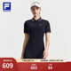 FILA 斐樂(lè )官方女子連衣裙2025夏新款網(wǎng)球運動(dòng)簡(jiǎn)約基礎翻領(lǐng)連身裙 RD寶藍-NV S 160/80A/S