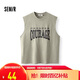 森馬（Semir）背心男做舊廢土風(fēng)寬肩無袖上衣2025夏季坎肩潮流印花109325102103