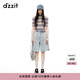 DZZIT地素牛仔大短褲夏季淺藍(lán)的潮流時(shí)尚設(shè)計(jì)女 淺藍(lán)色 26