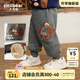 齊齊熊（ciciibear）男童加絨褲子加厚衛(wèi)褲新款寶寶兒童女 深花灰 110