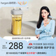HEGEN海格恩吸管杯兒童水杯學(xué)飲杯奶瓶1-3-6歲直飲吸管嬰兒寶寶牛奶杯 【自主吮吸】 330ml 吸管杯-高級灰