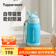 特百惠（Tupperware）CC保溫杯330ML帶吸管男女學生兒童水杯子七夕情人節(jié)禮物 天真藍