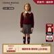 Teenie Weenie Kids小熊童裝24秋男女童經(jīng)典百搭休閑圓領(lǐng)羊毛毛衣 酒紅色 150cm