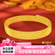 中國黃金足金999蹦迪三圈黃金手鏈疊戴黃金手鐲金鐲送女友老婆情人節(jié)禮物 蹦迪珠記憶手鐲【基礎(chǔ)禮盒】 金重約9.4g