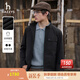 哈吉斯（HAZZYS）男裝 秋款時(shí)尚潮流戶(hù)外休閑外套簡(jiǎn)約日常夾克男ASVZU0CCX13 黑色BK XL （180/100A 50）
