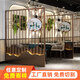 新中式形象墻鋁格柵仿古浮雕畫(huà)鋁窗花售樓部背景鋁型材餐廳鋁隔斷 定制造型鋁材聯(lián)系客服