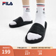 斐樂（FILA）官方男鞋DRIFTER運動拖鞋夏季時尚休閑漂流船涼拖 黑-BK 42