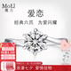 MoLi18k金人工鉆石結(jié)婚戒指一克拉扭臂鉑金培育鉆戒520禮物送女友老婆 18K金培育鉆DVVS/3EX上海IGI證書 1克拉