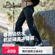 伯希和（Pelliot）[山殼|四季版]硬殼沖鋒褲男女防風(fēng)防水徒步登山褲子12410202黑M