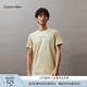 Calvin KleinJeans夏季男女情侶中性ck經(jīng)典刺繡印花休閑純棉短袖T恤J323483