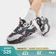 FILA 斐樂官方女鞋山丘鞋老爹鞋2025夏季新款鞋子休閑鞋復(fù)古運動鞋 煙灰/標(biāo)準(zhǔn)白-QC 37.5