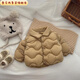 壹號鳳新生嬰兒棉服冬季保暖卡通上衣寶寶外出夾棉棉襖幼兒冬裝外套 棕色 均碼 1000件起批